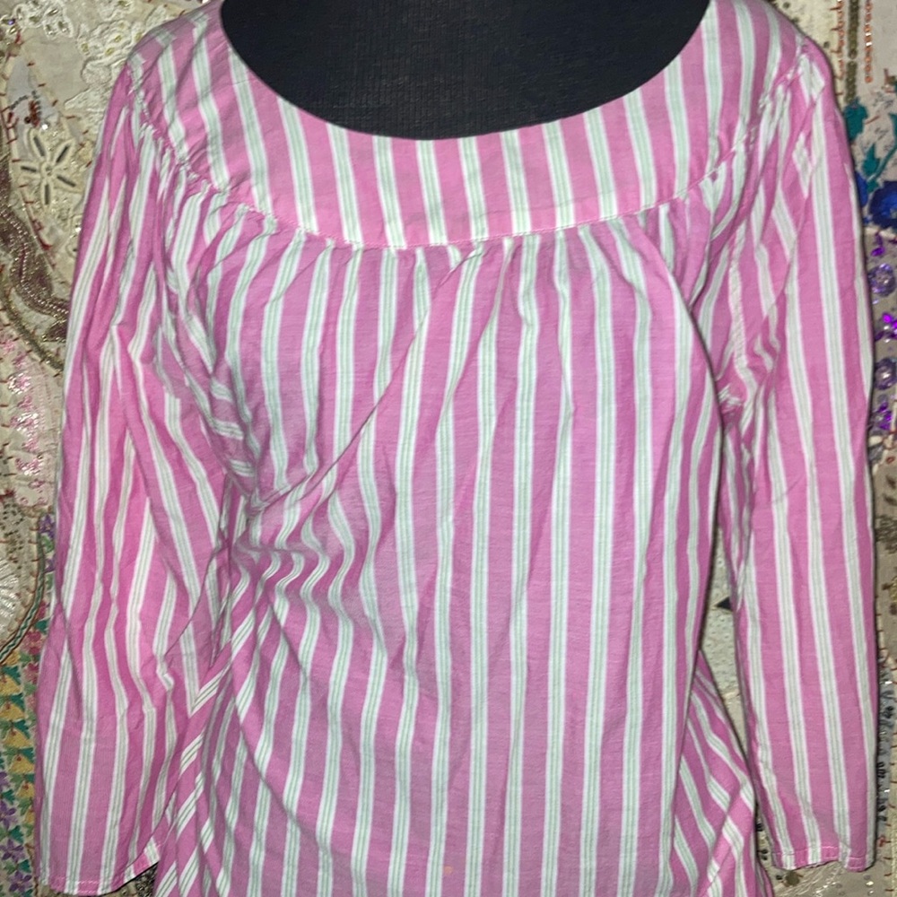 100% Polyester Zebra Print 7 Buttoned Collared Bl… - image 2